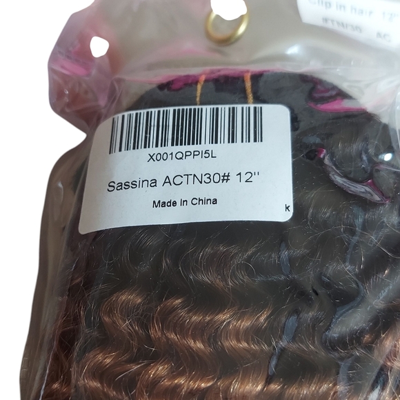 Sassina 100% Remy Human Hair Extensions Brown flowing Into Ginger 12" - Picture 5 of 14